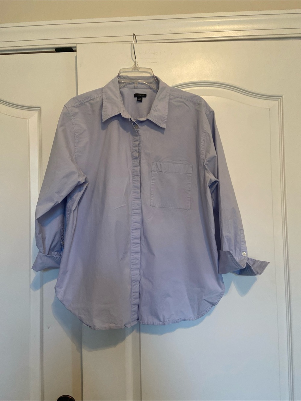 Ann Taylor Light Blue Women's Button-Down Shirt